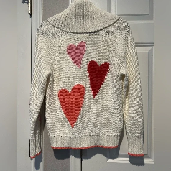 Maeve Heart Cardigan Sweater. XS. - Picture 9 of 9